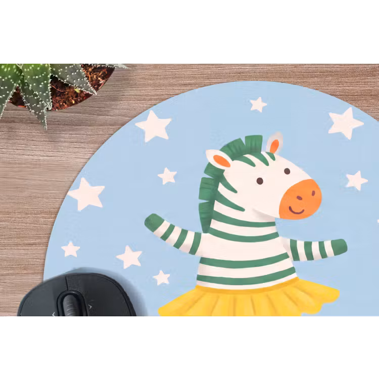 Muismat - Dieren - Dans - Illustratie - Kinderkamer - Sterren — 4