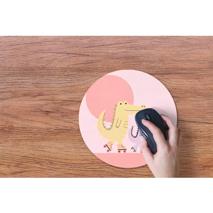 Muismat - Dieren - Skaten - Illustratie - Speels - Roze — 3