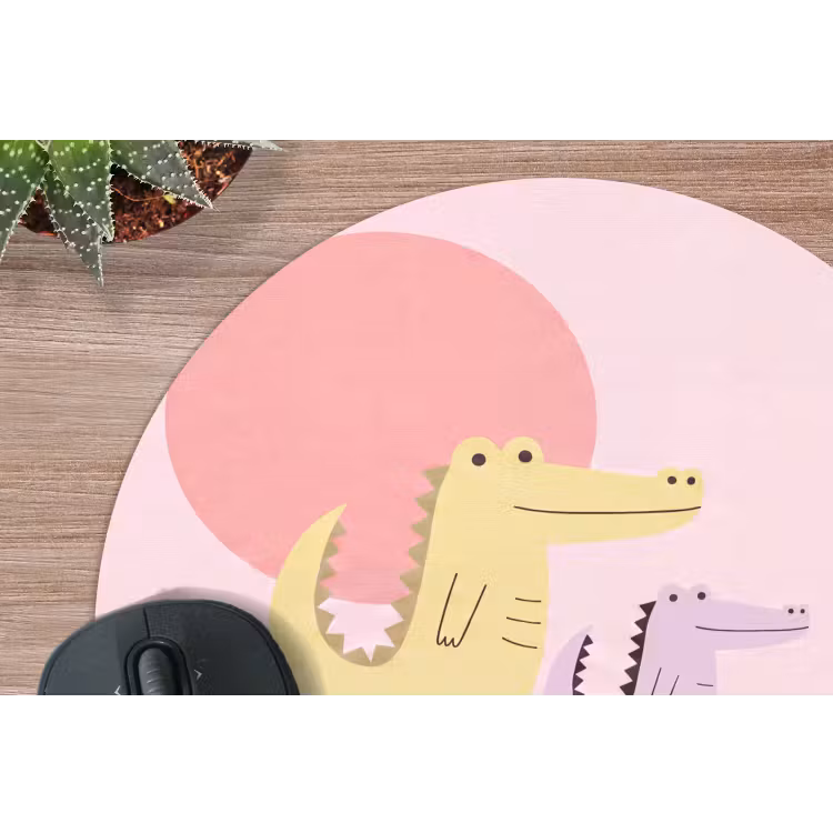 Muismat - Dieren - Skaten - Illustratie - Speels - Roze — 4