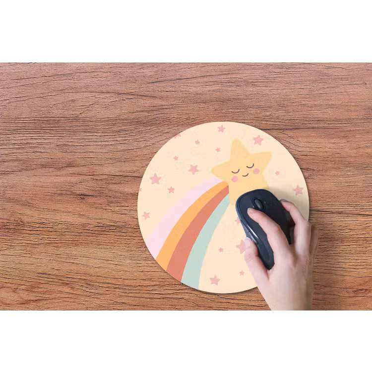 Muismat - Ster - Regenboog - Nacht - Illustratie - Pastel — 3