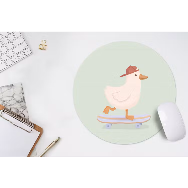 Muismat - Vogel - Skateboard - Dieren - Cartoon - Speels — 2