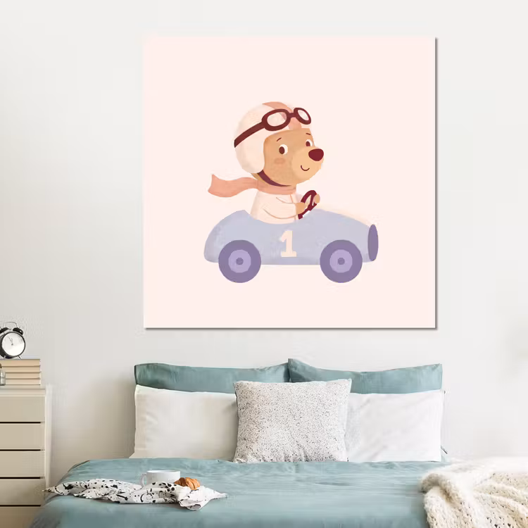Forex - Beer - Auto - Kinderkamer - Cartoon - Speels — 2