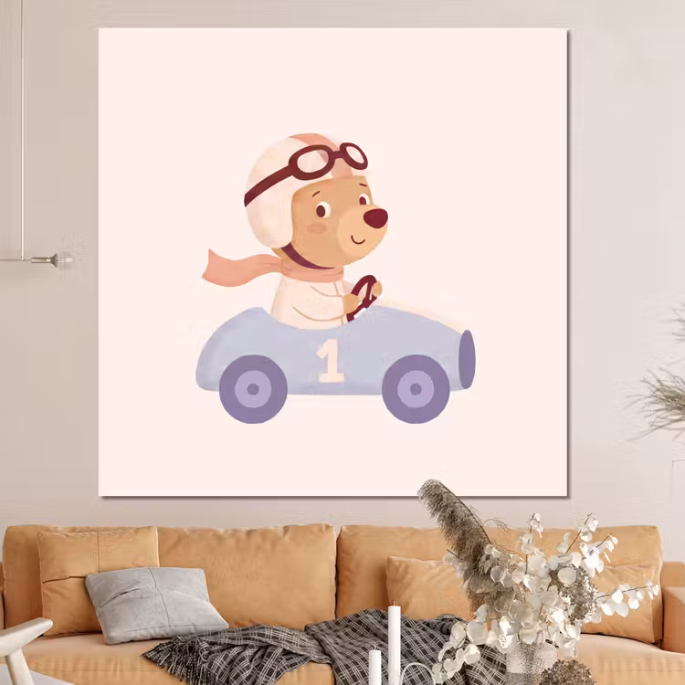 Forex - Beer - Auto - Kinderkamer - Cartoon - Speels — 4