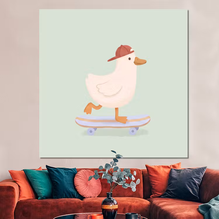 Forex - Vogel - Skateboard - Dieren - Cartoon - Speels — 3
