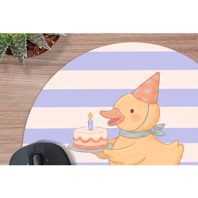 Muismat - Vogel - Feest - Taart - Kinder - Illustratie — 4