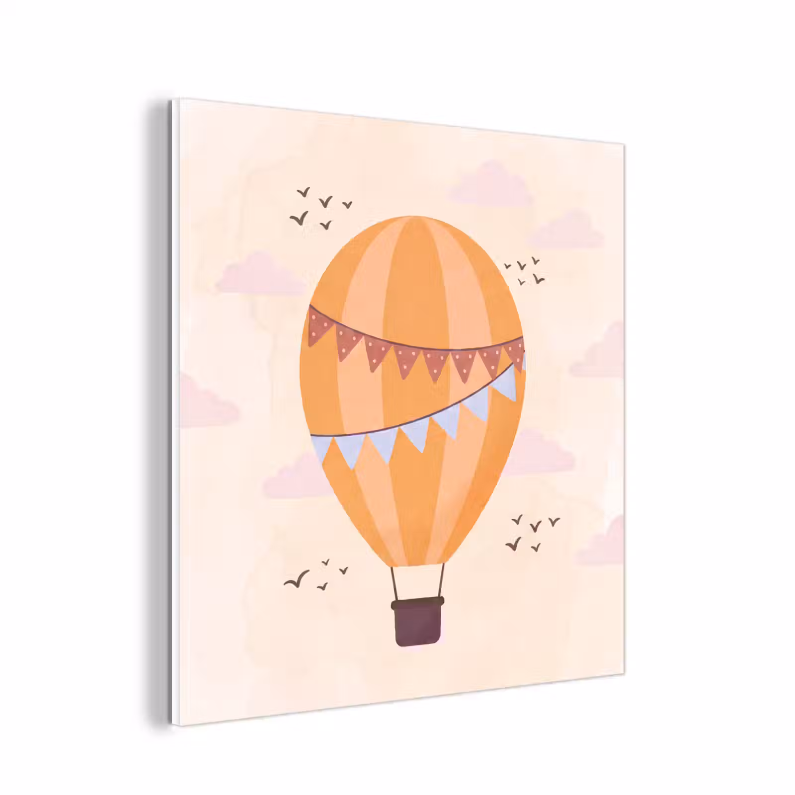Forex - Luchtballon - Slingers - Avontuur - Illustratie - Oranje — 1