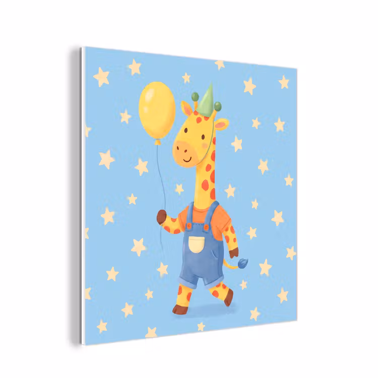 Forex - Dieren - Giraffe - Ballon - Feest - Kinderkamer — 1