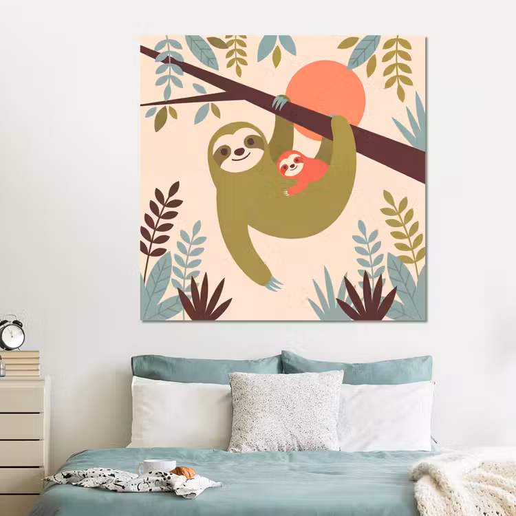 Forex - Dieren - Moeder - Baby - Natuur - Groen — 2