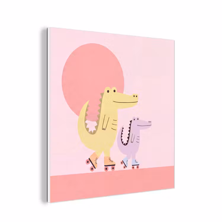 Forex - Dieren - Skaten - Illustratie - Speels - Roze — 1