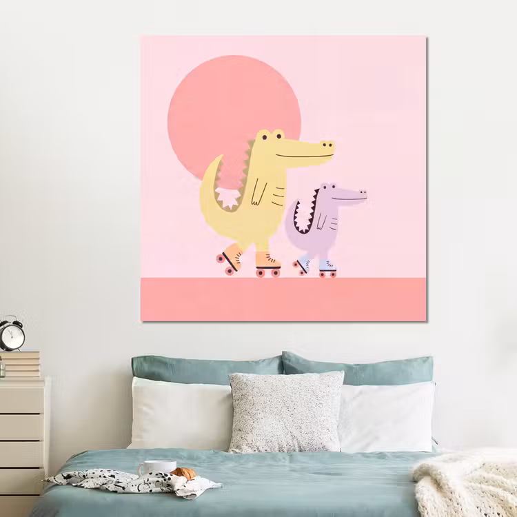 Forex - Dieren - Skaten - Illustratie - Speels - Roze — 2