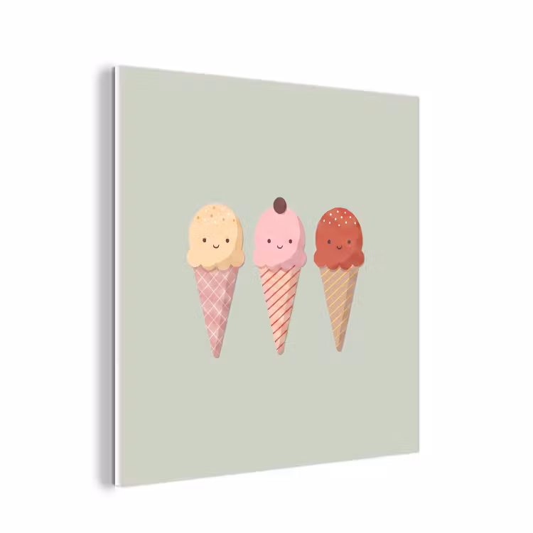 Forex - IJs - Hoorntjes - Eten - Illustratie - Vrolijk — 1