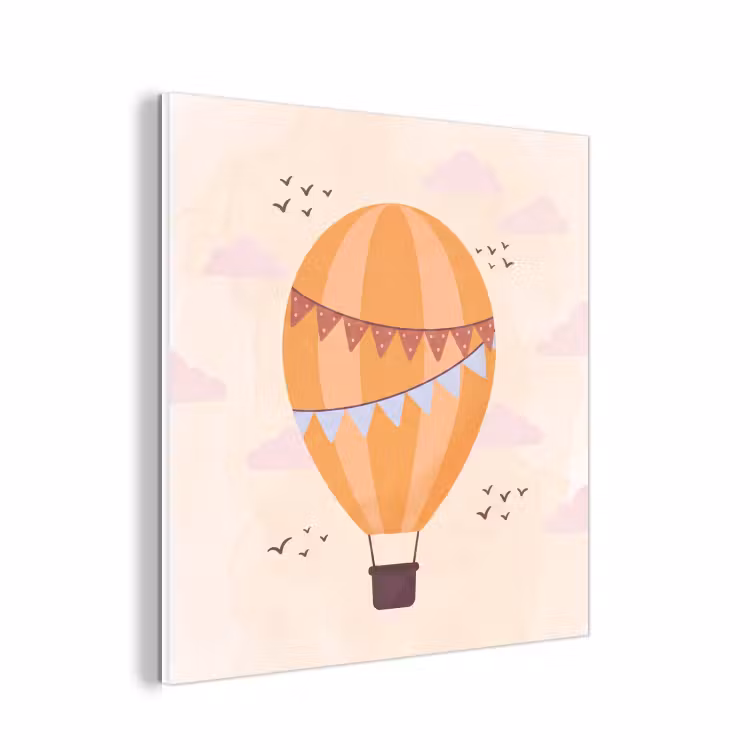 Forex - Luchtballon - Slingers - Avontuur - Illustratie - Oranje — 1