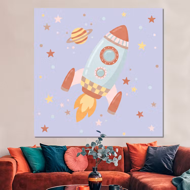 Forex - Raket - Ruimte - Planeet - Illustratie — 3