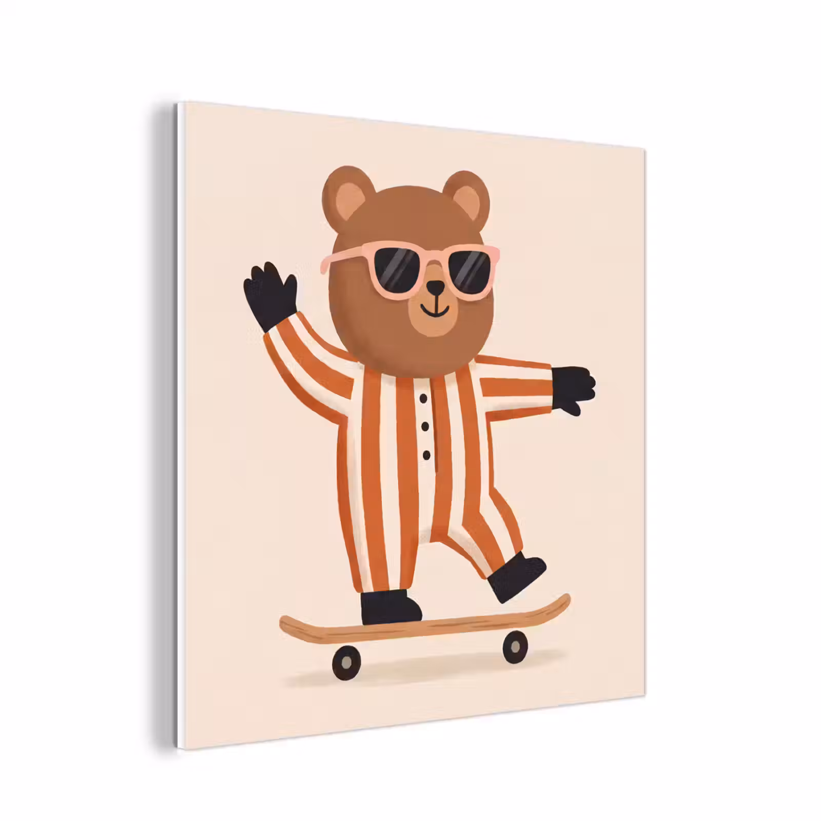 Forex - Dieren - Skateboard - Spel - Cartoon - Roze — 1