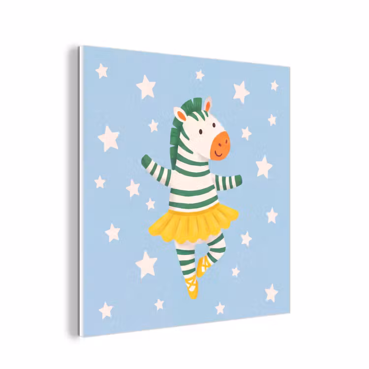 Forex - Dieren - Dans - Illustratie - Kinderkamer - Sterren — 1