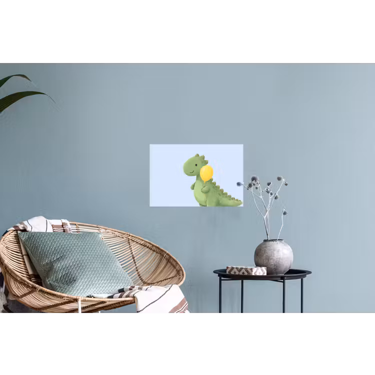Muursticker - Dinosaurus - Ballon - Kinderkamer - Illustratie - Groen — 4