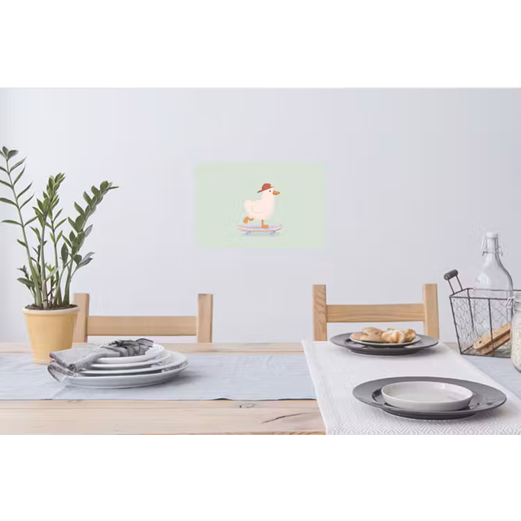 Muursticker - Vogel - Skateboard - Dieren - Cartoon - Speels — 3