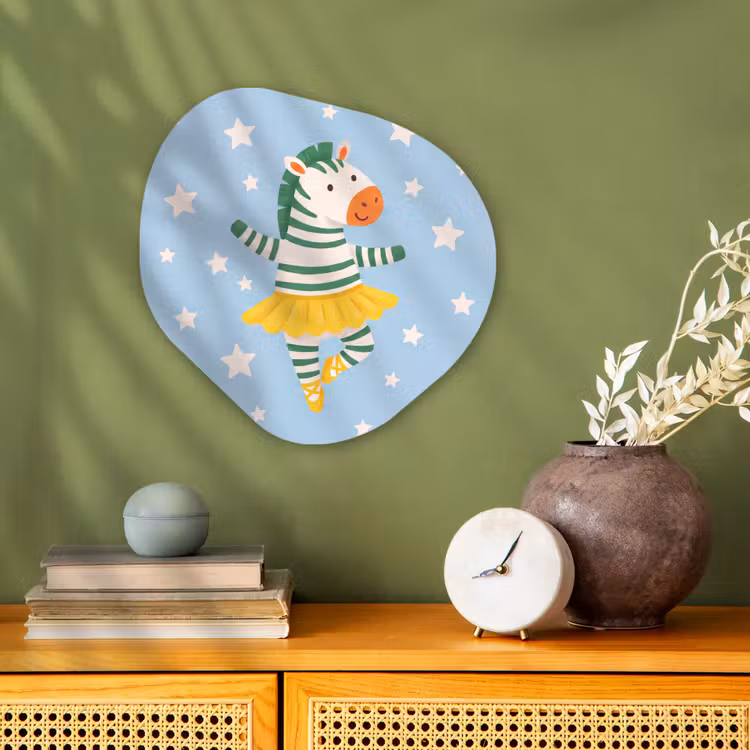 Organisch schilderij - Forex - Dieren - Dans - Illustratie - Kinderkamer - Sterren — 2
