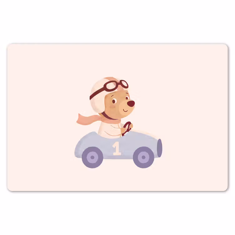 Placemat - 6 stuks - Beer - Auto - Kinderkamer - Cartoon - Speels — 7