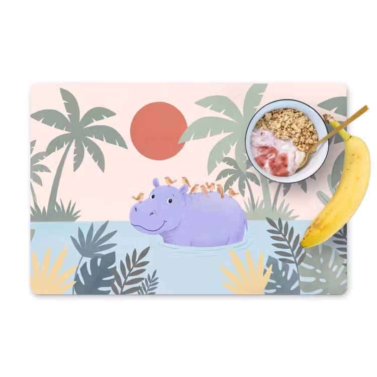 Placemat - 6 stuks - Dieren - Vogel - Water - Natuur - Illustratie — 1