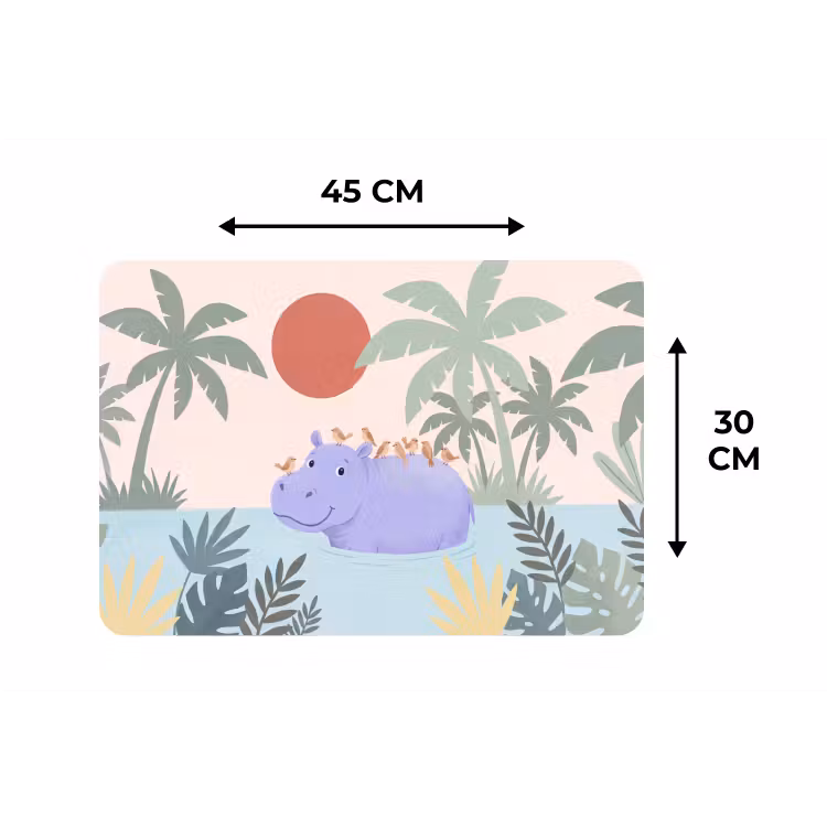 Placemat - 6 stuks - Dieren - Vogel - Water - Natuur - Illustratie — 3