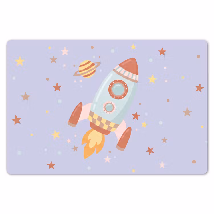 Placemat - 6 stuks - Raket - Ruimte - Planeet - Illustratie — 7