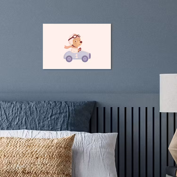 Poster - Beer - Auto - Kinderkamer - Cartoon - Speels — 3