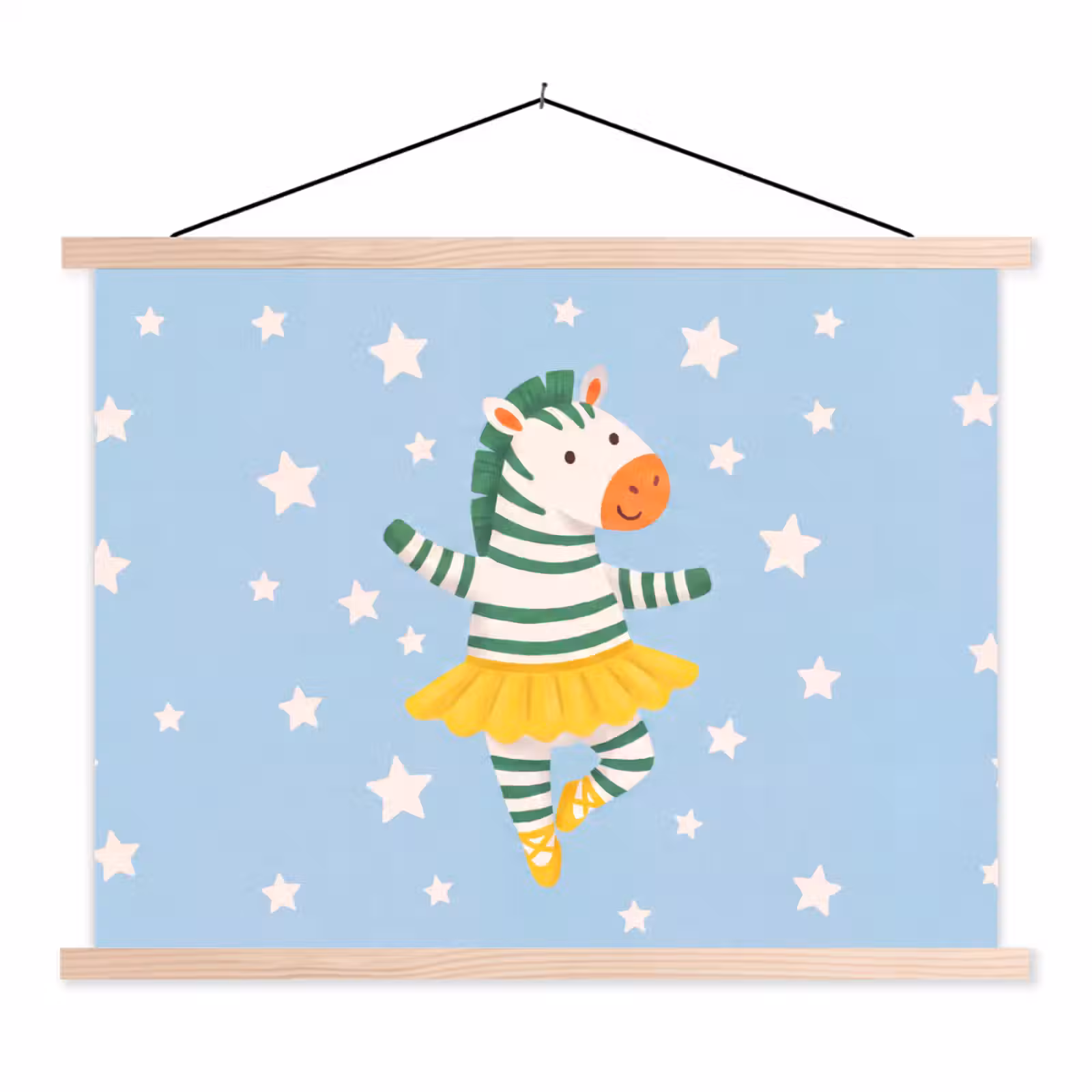 Schoolplaat - Dieren - Dans - Illustratie - Kinderkamer - Sterren — 1