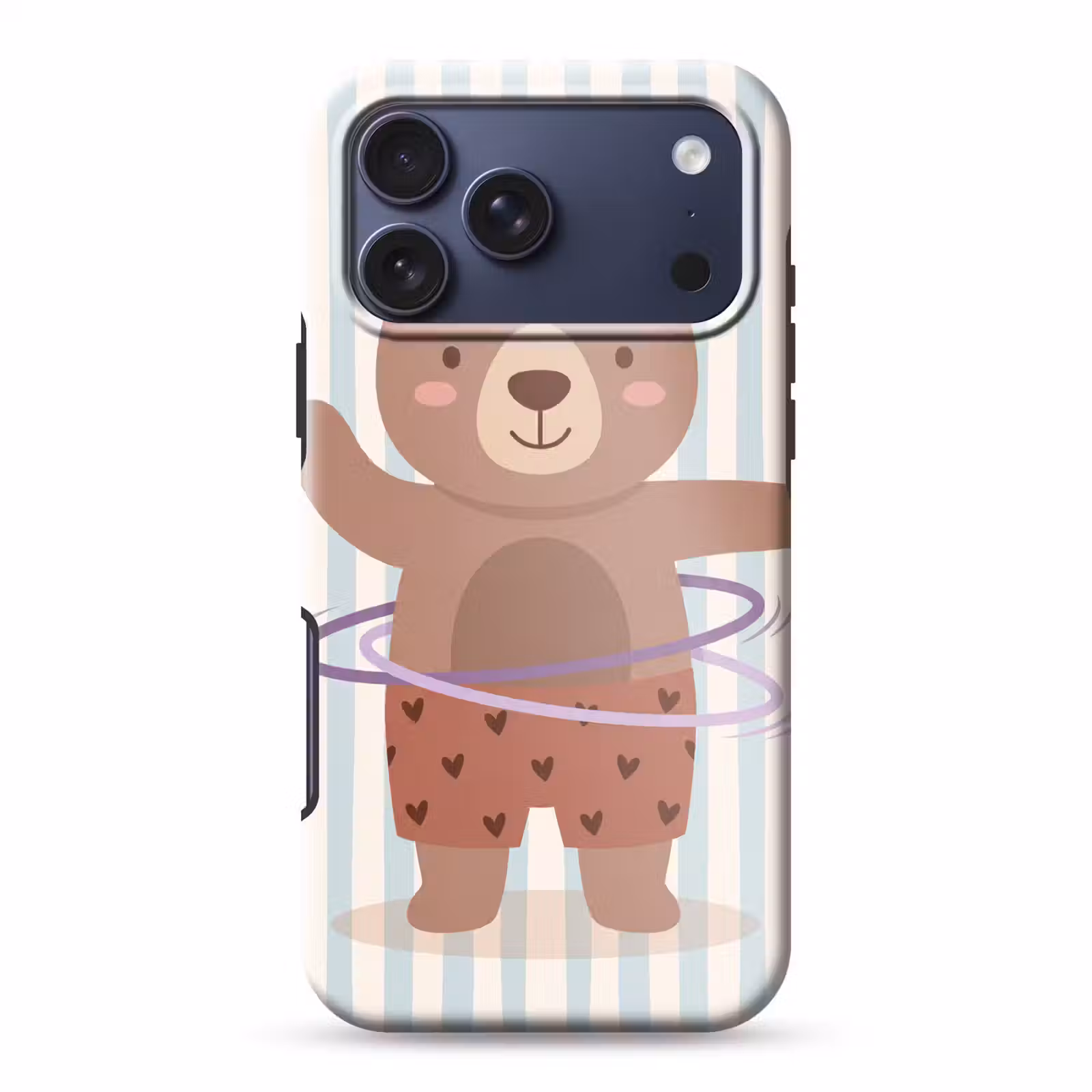 Telefoonhoesje Toughcase - Beer - Hoepel - Kinderkamer - Illustratie - Bruin — 1