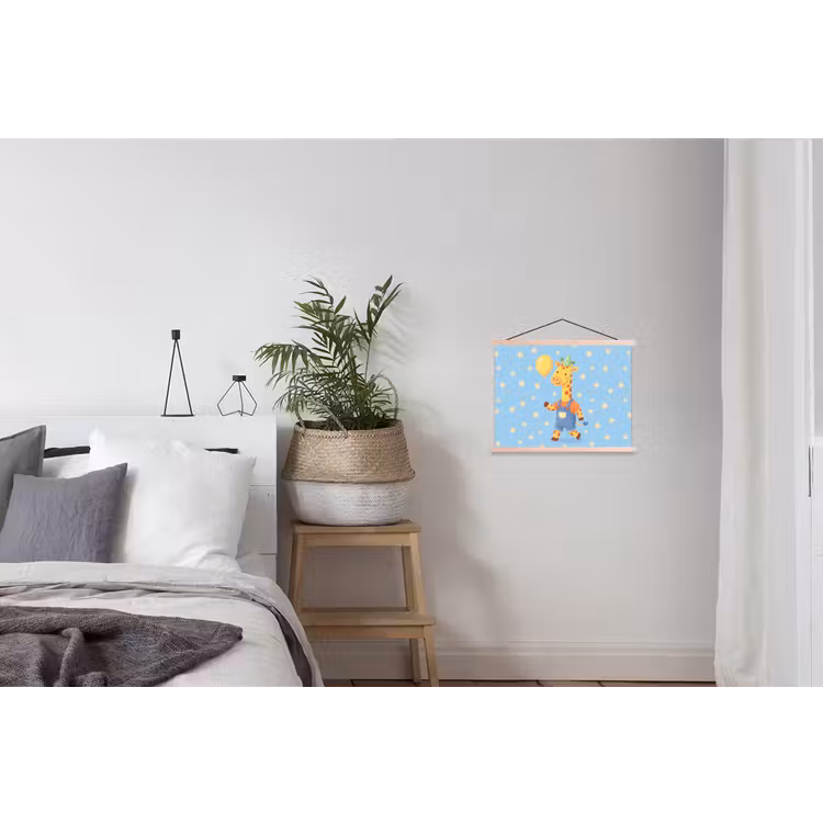 Schoolplaat - Dieren - Giraffe - Ballon - Feest - Kinderkamer — 2