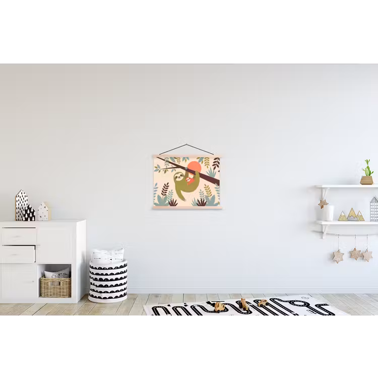 Schoolplaat - Dieren - Moeder - Baby - Natuur - Groen — 3