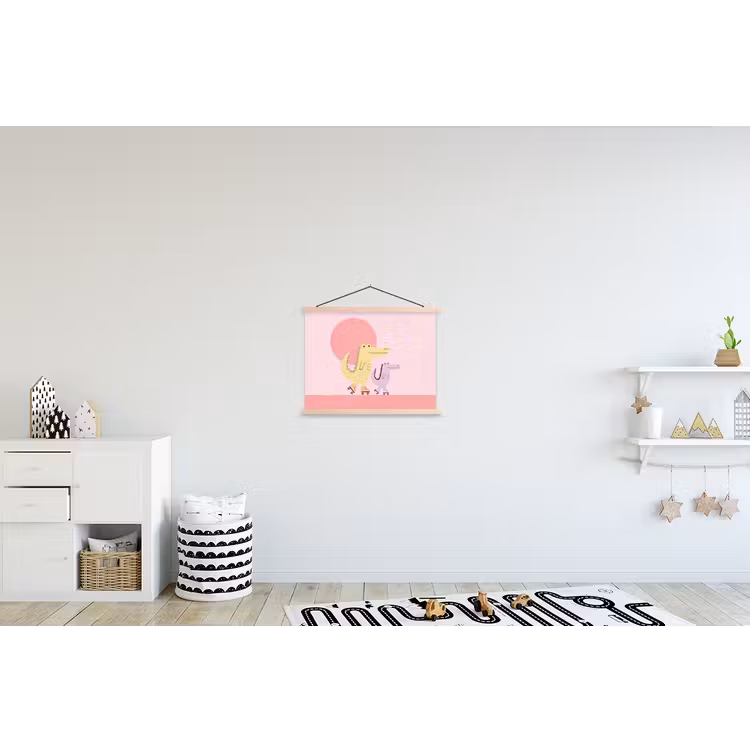 Schoolplaat - Dieren - Skaten - Illustratie - Speels - Roze — 3