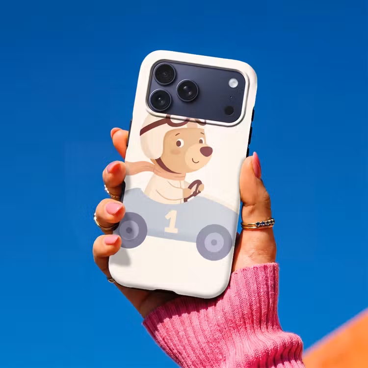 Telefoonhoesje Toughcase - Beer - Auto - Kinderkamer - Cartoon - Speels — 2