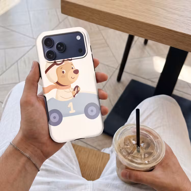 Telefoonhoesje Toughcase - Beer - Auto - Kinderkamer - Cartoon - Speels — 4