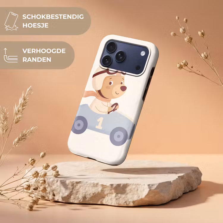 Telefoonhoesje Toughcase - Beer - Auto - Kinderkamer - Cartoon - Speels — 5