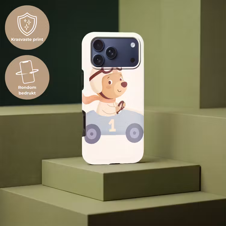 Telefoonhoesje Toughcase - Beer - Auto - Kinderkamer - Cartoon - Speels — 7