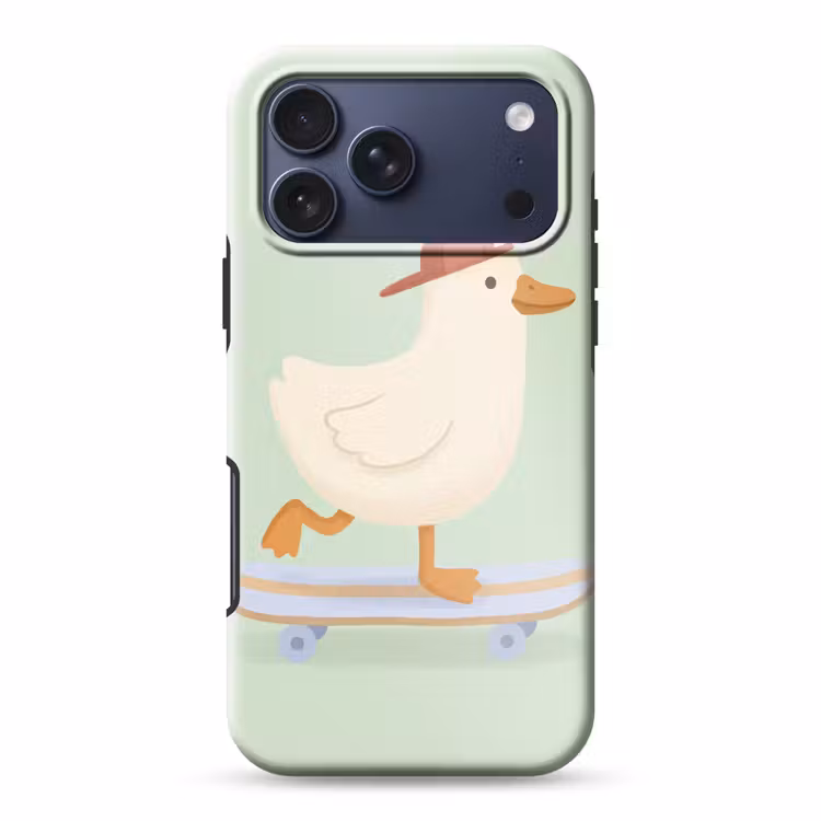 Telefoonhoesje Toughcase - Vogel - Skateboard - Dieren - Cartoon - Speels — 1
