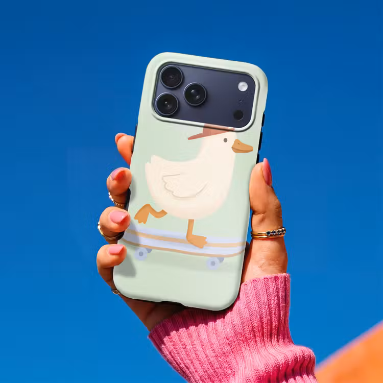 Telefoonhoesje Toughcase - Vogel - Skateboard - Dieren - Cartoon - Speels — 2