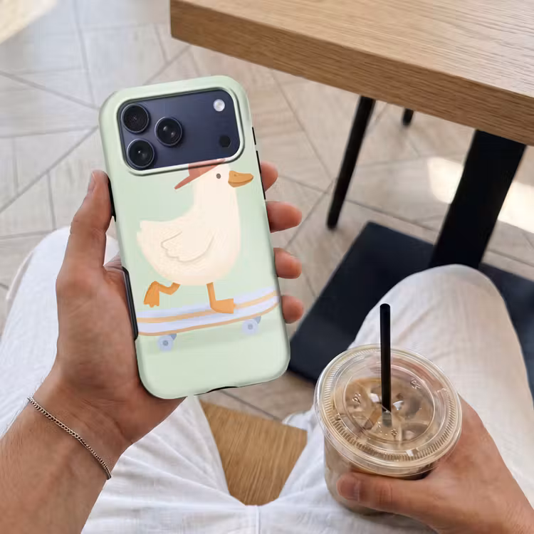 Telefoonhoesje Toughcase - Vogel - Skateboard - Dieren - Cartoon - Speels — 4