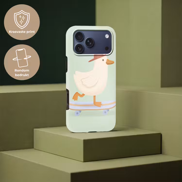 Telefoonhoesje Toughcase - Vogel - Skateboard - Dieren - Cartoon - Speels — 7