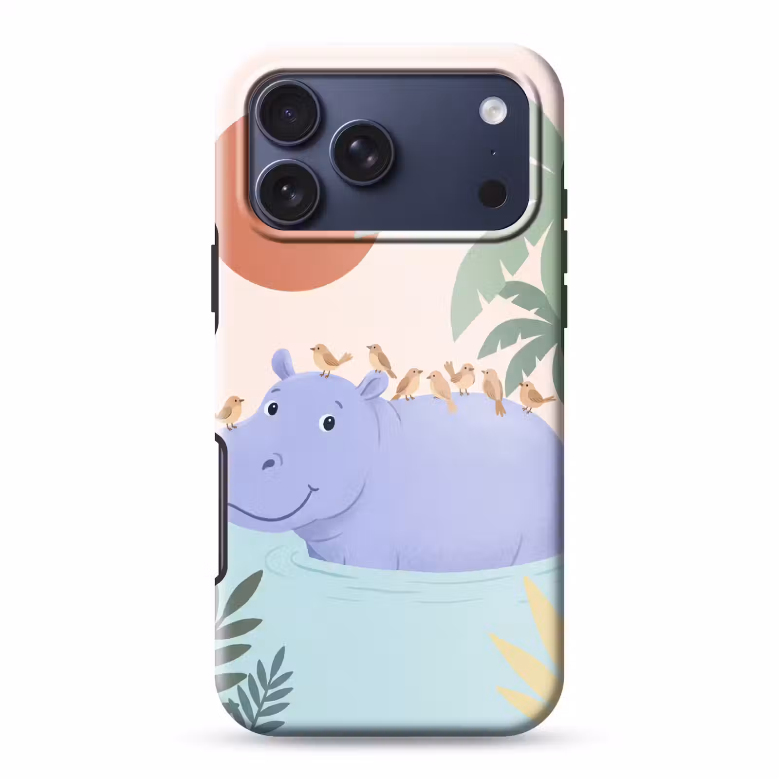 Telefoonhoesje Toughcase - Dieren - Vogel - Water - Natuur - Illustratie — 1