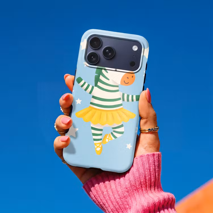 Telefoonhoesje Toughcase - Dieren - Dans - Illustratie - Kinderkamer - Sterren — 2