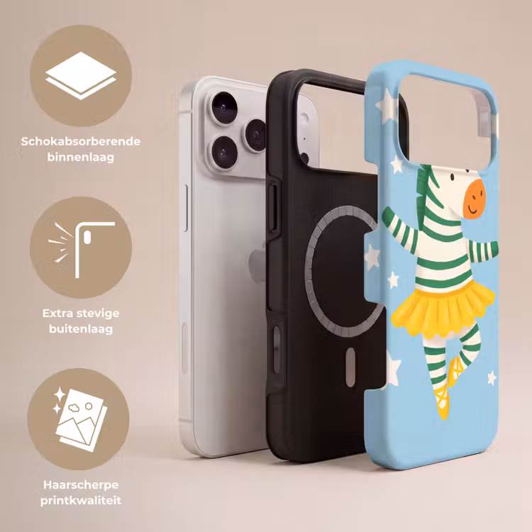 Telefoonhoesje Toughcase - Dieren - Dans - Illustratie - Kinderkamer - Sterren — 3