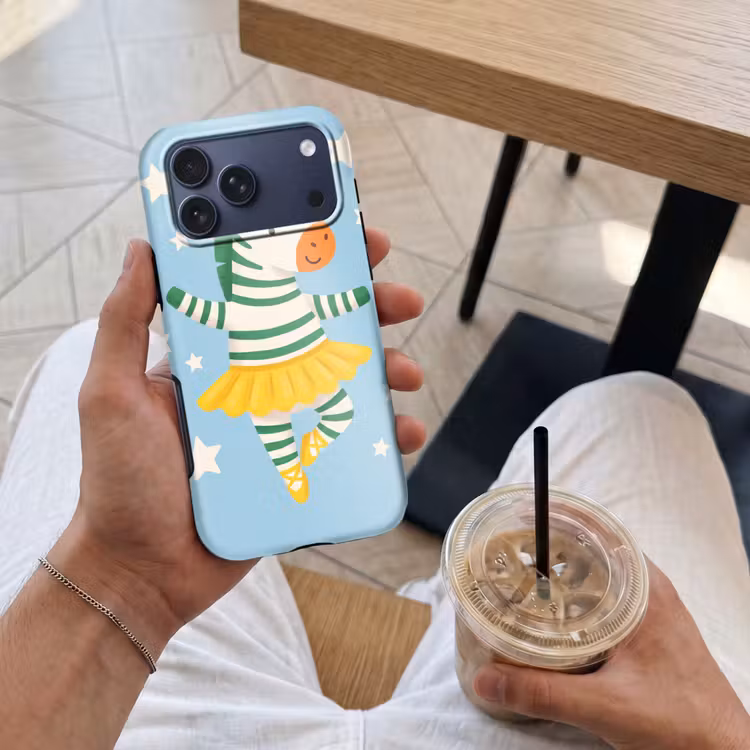 Telefoonhoesje Toughcase - Dieren - Dans - Illustratie - Kinderkamer - Sterren — 4