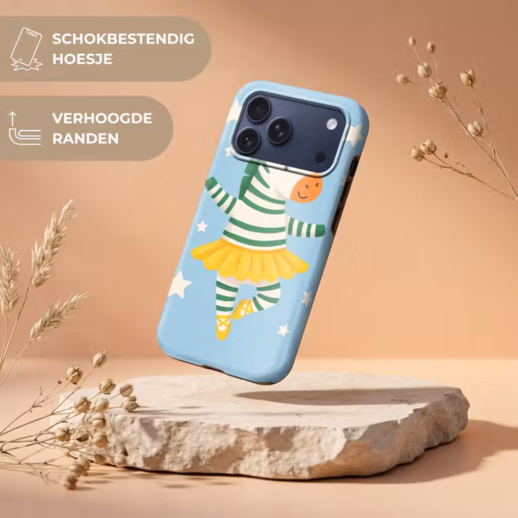 Telefoonhoesje Toughcase - Dieren - Dans - Illustratie - Kinderkamer - Sterren — 5
