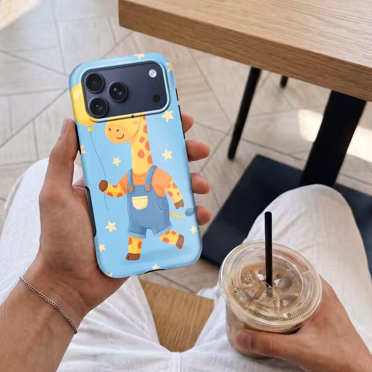 Telefoonhoesje Toughcase - Dieren - Giraffe - Ballon - Feest - Kinderkamer — 4