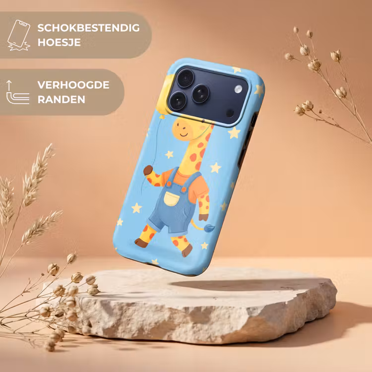 Telefoonhoesje Toughcase - Dieren - Giraffe - Ballon - Feest - Kinderkamer — 5