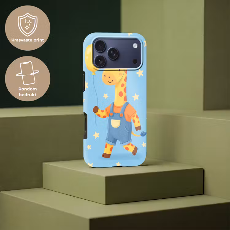 Telefoonhoesje Toughcase - Dieren - Giraffe - Ballon - Feest - Kinderkamer — 7