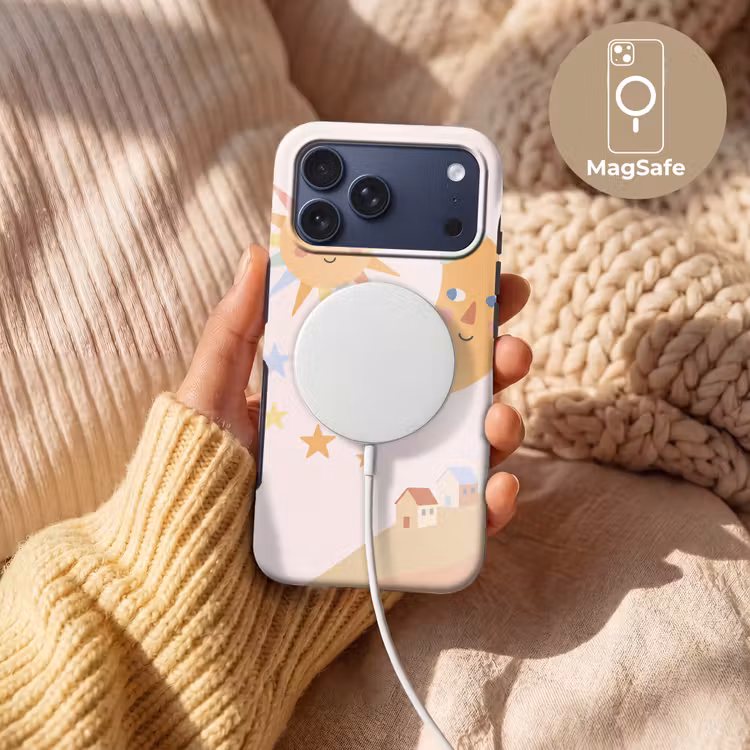 Telefoonhoesje Toughcase - Zon - Maan - Sterren - Kinderkamer - Pastel — 8
