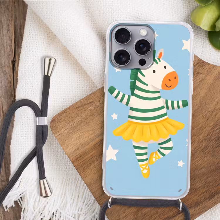 Telefoonhoesje met koord - Dieren - Dans - Illustratie - Kinderkamer - Sterren — 3
